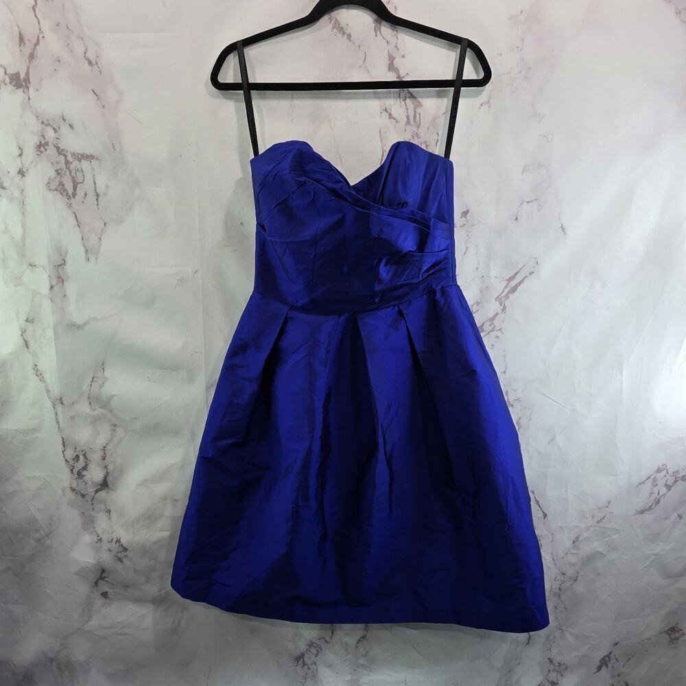 Alfred Sung Dress Womens 8 Y2K Purple Whimsy Alfred Sung Strapless Iridescent